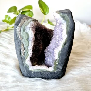 Light-Coded Amethyst Geode