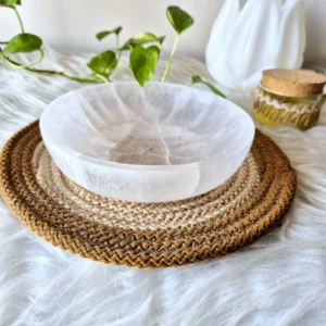 Energized Selenite Bowl (6 inch base)