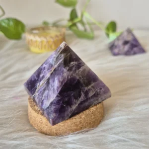 Light Coded Amethyst Pyramid