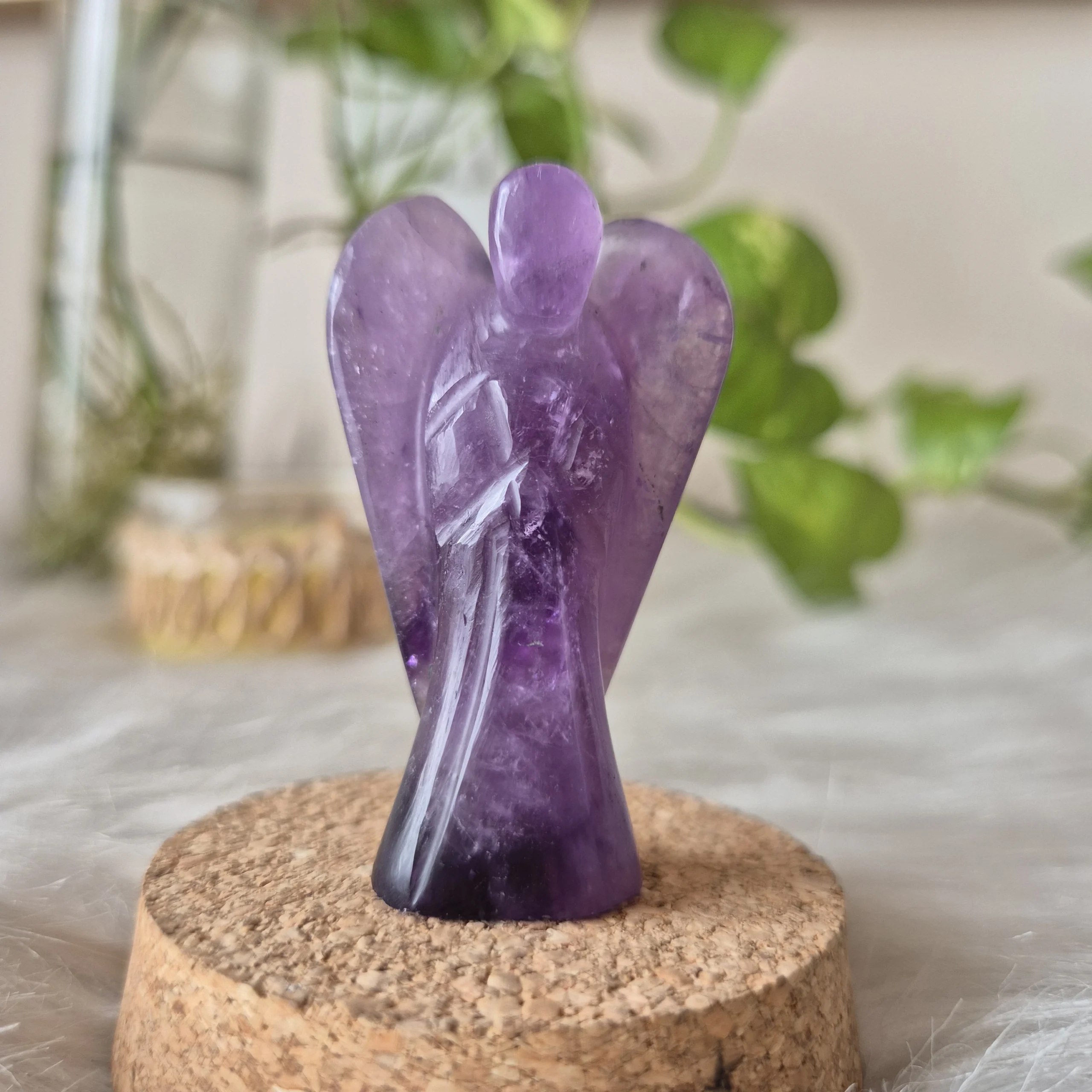 Light Coded Amethyst Angel