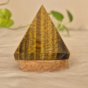 Light Coded Tiger's Eye Pyramid