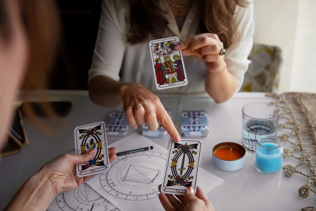 Best Tarot Reader In Gurgaon 3 high angle woman reading tarot 2 1 1 1
