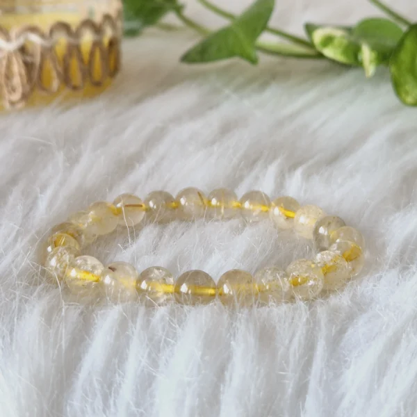 Rutilated Quartz Bracelet - Image 3