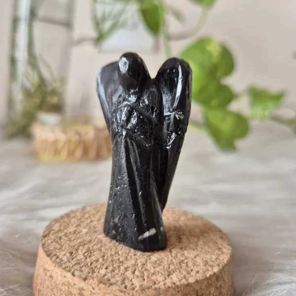 Light Coded Black Tourmaline Angel - Image 2