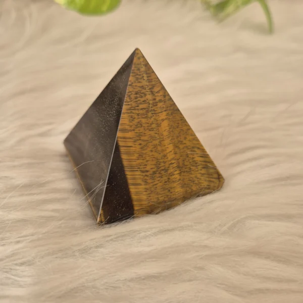 Light Coded Tiger's Eye Pyramid - Image 3